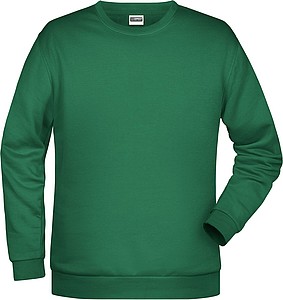 Pánská mikina James Nicholson sweatshirt men, sv. zelená, vel. S