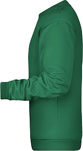 Pánská mikina James Nicholson sweatshirt men, sv. zelená, vel. S