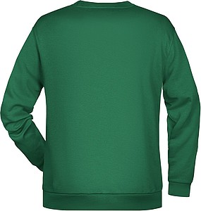 Pánská mikina James Nicholson sweatshirt men, sv. zelená, vel. S