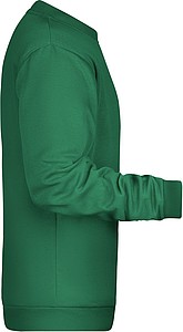 Pánská mikina James Nicholson sweatshirt men, sv. zelená, vel. S