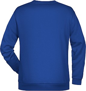 Pánská mikina James Nicholson sweatshirt men, tmavá královská modrá, vel. S