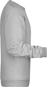Pánská mikina James Nicholson sweatshirt men, tmavě šedý melír, vel. S
