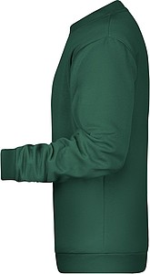 Pánská mikina James Nicholson sweatshirt men, tmavě zelená, vel. 4XL