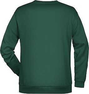 Pánská mikina James Nicholson sweatshirt men, tmavě zelená, vel. S