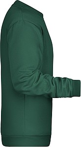 Pánská mikina James Nicholson sweatshirt men, tmavě zelená, vel. S