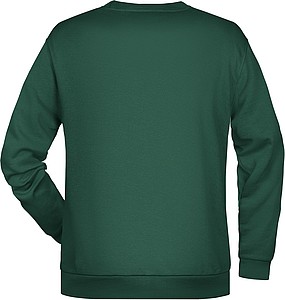 Pánská mikina James Nicholson sweatshirt men, tmavě zelená, vel. XL