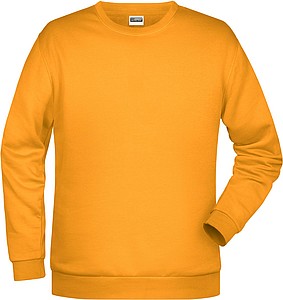 Pánská mikina James Nicholson sweatshirt men, tmavě žlutá, vel. L