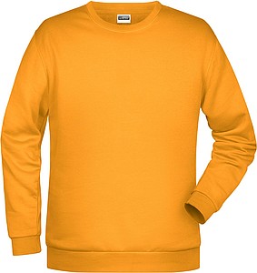 Pánská mikina James Nicholson sweatshirt men, tmavě žlutá, vel. M