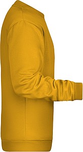 Pánská mikina James Nicholson sweatshirt men, tmavě žlutá, vel. XXL