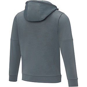 Pánská mikina s kapucí a čtvrtinovým zipem Elevate SAYAN, šedá, vel. XL