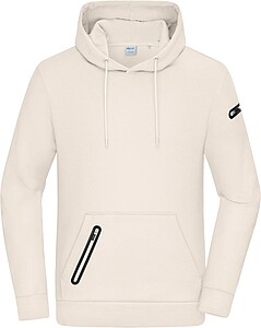 Pánská mikina s kapucí DAIBER INTERLOCK, béžová, velikost 3XL - reklamní textil
