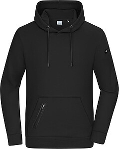 Pánská mikina s kapucí DAIBER INTERLOCK, černá, velikost 3XL