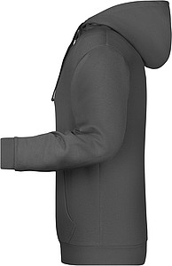 Pánská mikina s kapucí James Nicholson sweat hoodie men, antracitová, vel. 4XL