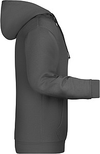 Pánská mikina s kapucí James Nicholson sweat hoodie men, antracitová, vel. 4XL