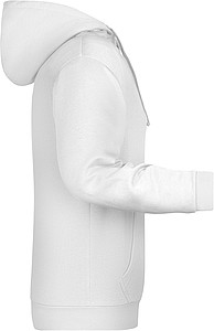 Pánská mikina s kapucí James Nicholson sweat hoodie men, bílá, vel. 5XL