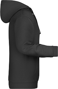 Pánská mikina s kapucí James Nicholson sweat hoodie men, černá, vel. XXL