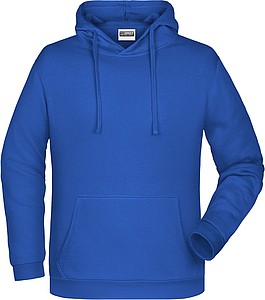 Pánská mikina s kapucí James Nicholson sweat hoodie men, královská modrá, vel. M