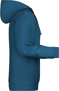 Pánská mikina s kapucí James Nicholson sweat hoodie men, modrozelená, vel. 3XL