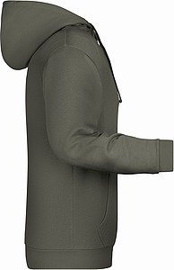 Pánská mikina s kapucí James Nicholson sweat hoodie men, šedá, vel. L