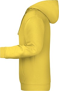 Pánská mikina s kapucí James Nicholson sweat hoodie men, sv. žlutá, vel. 3XL