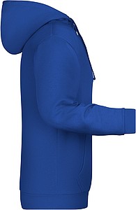 Pánská mikina s kapucí James Nicholson sweat hoodie men, tmavá královská modrá, vel. S