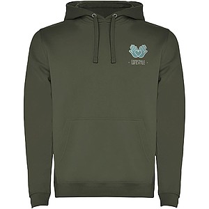 Pánská mikina s kapucí ROLY URBAN, vojenská zelená světlá, 3XL