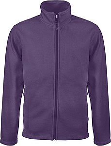 Pánská mikrofleecová mikina Kariban fleece jacket men, fialová, vel. M - potisk mikin