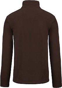 Pánská mikrofleecová mikina Kariban fleece jacket men, hnědá, vel. S