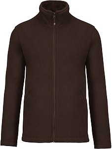 Pánská mikrofleecová mikina Kariban fleece jacket men, hnědá, vel. XL