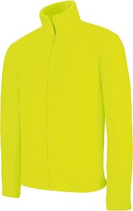 Pánská mikrofleecová mikina Kariban fleece jacket men, jasně žlutá, vel. L