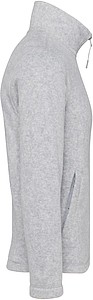 Pánská mikrofleecová mikina Kariban fleece jacket men, šedá, vel. S