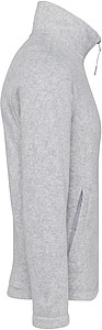 Pánská mikrofleecová mikina Kariban fleece jacket men, šedá, vel. S