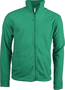 Pánská mikrofleecová mikina Kariban fleece jacket men, středně zelená, vel. 3XL
