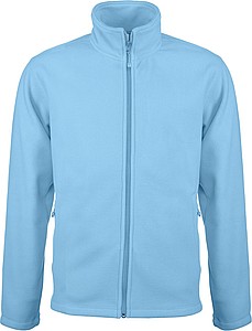 Pánská mikrofleecová mikina Kariban fleece jacket men, sv. modrá, vel. L