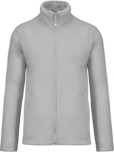 Pánská mikrofleecová mikina Kariban fleece jacket men, sv. šedá, vel. S