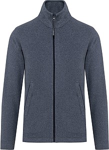 Pánská mikrofleecová mikina Kariban fleece jacket men, tmavá námořní modrá, vel. L