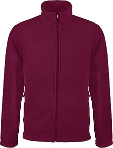 Pánská mikrofleecová mikina Kariban fleece jacket men, vínová, vel. L