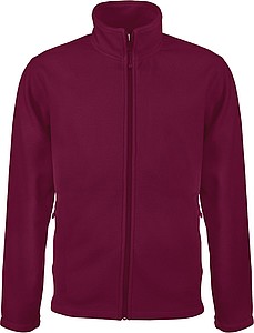 Pánská mikrofleecová mikina Kariban fleece jacket men, vínová, vel. XL
