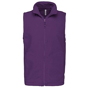 Pánská mikrofleecová vesta Kariban fleece vest men, fialová, vel. L