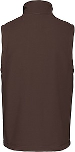 Pánská mikrofleecová vesta Kariban fleece vest men, hnědá, vel. 3XL