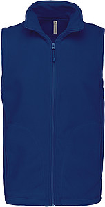 Pánská mikrofleecová vesta Kariban fleece vest men, indigo modrá, vel. S