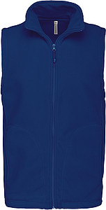 Pánská mikrofleecová vesta Kariban fleece vest men, kobaltová modrá, vel. M