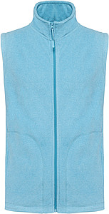 Pánská mikrofleecová vesta Kariban fleece vest men, modrý melír, vel. L
