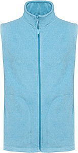 Pánská mikrofleecová vesta Kariban fleece vest men, modrý melír, vel. M