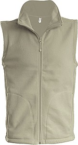 Pánská mikrofleecová vesta Kariban fleece vest men, sv. hnědá, vel. 3XL