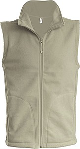 Pánská mikrofleecová vesta Kariban fleece vest men, sv. hnědá, vel. XXL