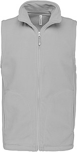 Pánská mikrofleecová vesta Kariban fleece vest men, sv. šedá, vel. M