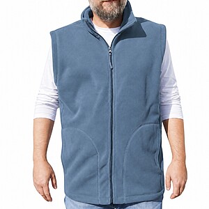 Pánská mikrofleecová vesta Kariban fleece vest men, tmavě modrá, vel. 3XL