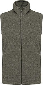 Pánská mikrofleecová vesta Kariban fleece vest men, vojenská světlá zelená, vel. L