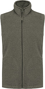 Pánská mikrofleecová vesta Kariban fleece vest men, vojenská světlá zelená, vel. L